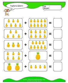 Toplama İşlemi Çalışma Sayfaları